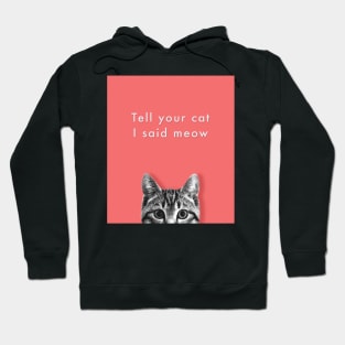 Tell your cat i said meow Hoodie